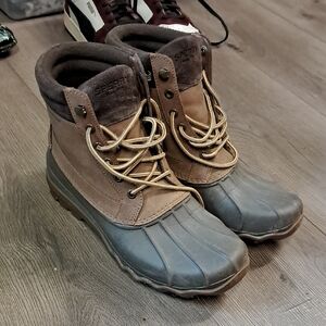 Sperry Tan and Brown Waterproof Boots